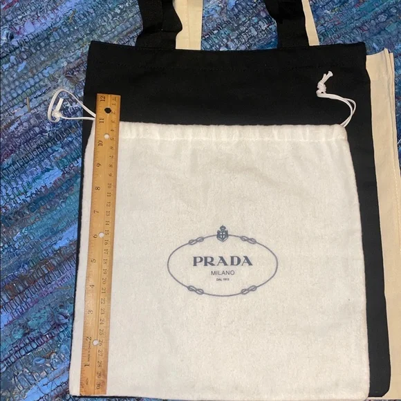 Gucci and Strathberry cloth totes, Small Prada Dustbag Bundle (3 items) - Picture 3 of 11